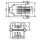 Jack RJ12 6P6C Para Placa (YH55-04) Jack RJ12 6P6C Para Placa (YH55-04)