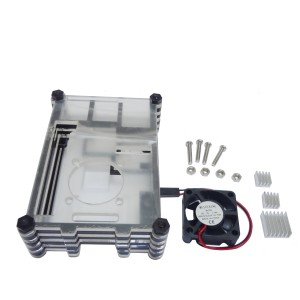 kIt Case Raspberry Pi 3 Com Cooler e Dissipadores kIt Case Raspberry Pi 3 Com Cooler e Dissipadores