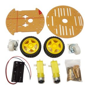 Kit Chassi 2WD Redondo Para Robô com 2 Rodas para Arduino