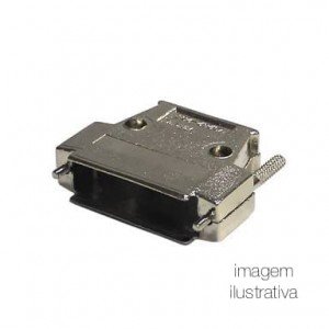 Capa Metálica Para Conector DB37 Com Kit Longo Capa Metálica Para Conector DB37 Com Kit Longo