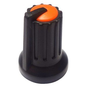 Knob Laranja Para Eixo Estriado KA481 Knob Laranja Para Eixo Estriado KA481