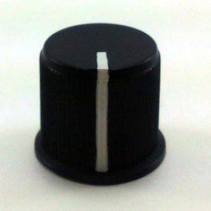 Knob AD-217E Preto Com Parafuso