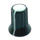 Knob AD-110 Branco Para Eixo Estriado Knob AD-110 Branco Para Eixo Estriado
