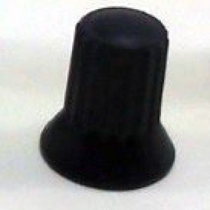 Knob AD-110 Preto Para Eixo Estriado Knob AD-110 Preto Para Eixo Estriado