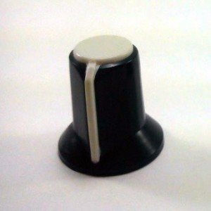 Knob AD-111 Branco Para Eixo Estriado Knob AD-111 Branco Para Eixo Estriado
