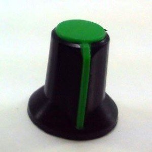 Knob AD-111 Verde Para Eixo Estriado Knob AD-111 Verde Para Eixo Estriado