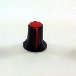 Knob AD-111 Vermelho Para Eixo Estriado Knob AD-111 Vermelho Para Eixo Estriado