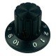 Knob AD-1426 Preto Numerado Com Parafuso Knob AD-1426 Preto Numerado Com Parafuso