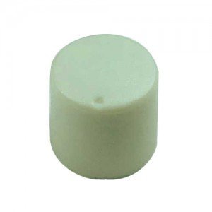 Knob AD-17 Branco Para Eixo Estriado Knob AD-17 Branco Para Eixo Estriado