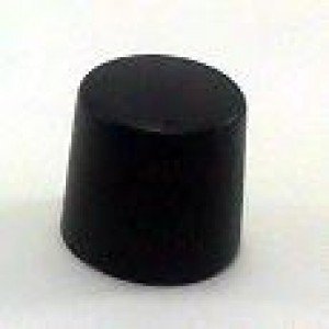 Knob AD-17 Preto Para Eixo Estriado Knob AD-17 Preto Para Eixo Estriado