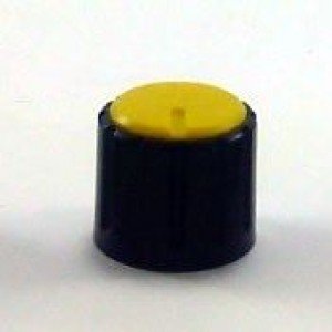 Knob AD-198 Amarelo Sem Saia Indicadora Com Parafuso Knob AD-198 Amarelo Sem Saia Indicadora Com Parafuso