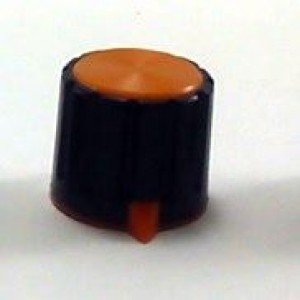 Knob AD-198 Laranja Com Saia Indicadora Com Parafuso Knob AD-198 Laranja Com Saia Indicadora Com Parafuso