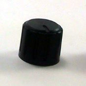 Knob AD-198 Preto Sem Saia Indicadora Com Parafuso Knob AD-198 Preto Sem Saia Indicadora Com Parafuso