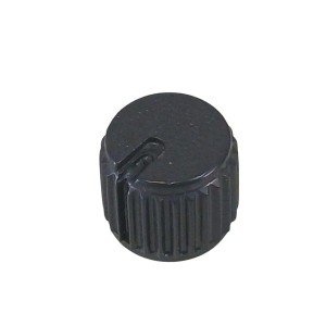 Knob AD-205 Preto Para Eixo Estriado
