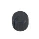 Knob AD-205 Preto Para Eixo Estriado