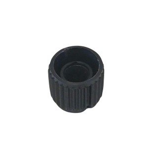 Knob AD-205 Preto Para Eixo Estriado Knob AD-205 Preto Para Eixo Estriado
