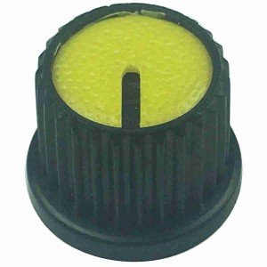 Knob AD-209 Amarelo Para Eixo Estriado Knob AD-209 Amarelo Para Eixo Estriado