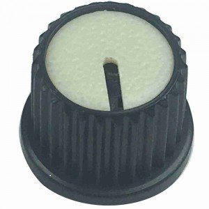 Knob AD-209 Branco Para Eixo Estriado Knob AD-209 Branco Para Eixo Estriado