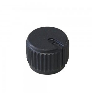 Knob AD-215 Preto Para Eixo Estriado