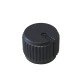 Knob AD-215 Preto Para Eixo Estriado Knob AD-215 Preto Para Eixo Estriado