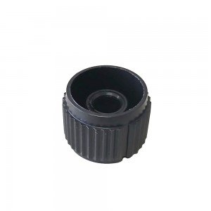 Knob AD-215 Preto Para Eixo Estriado