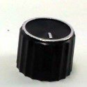 Knob AD-218 Preto Com Parafuso