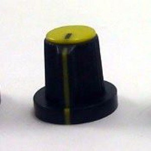 Knob AD-23N Amarelo Para Eixo Estriado