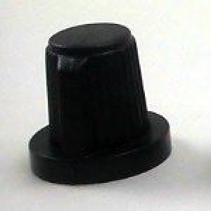 Knob AD-23N Preto Para Eixo Estriado