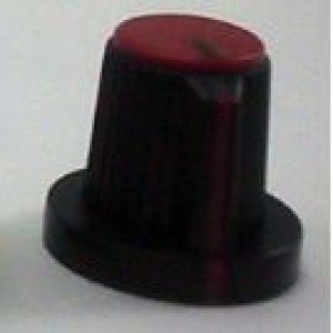 Knob AD-23N Vermelho Para Eixo Estriado