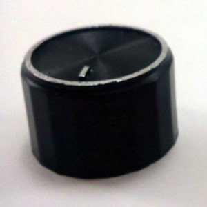 Knob AD-25V Preto Com Parafuso Knob AD-25V Preto Com Parafuso