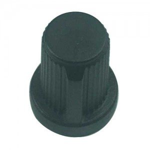 Knob AD-33 Preto Para Eixo Estriado Knob AD-33 Preto Para Eixo Estriado