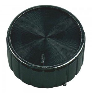 Knob AD-523 Preto Com Parafuso