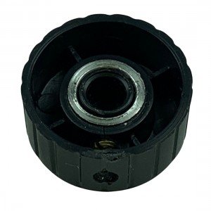 Knob AD-523 Preto Com Parafuso