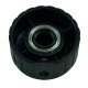 Knob AD-523 Preto Com Parafuso