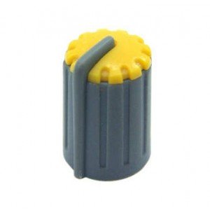 Knob Amarelo Para Eixo Estriado