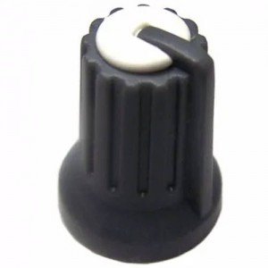 Knob Branco Para Eixo Estriado KA481