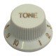 Knob De Tonalidade Branco Para Guitarra/Violão Knob De Tonalidade Branco Para Guitarra/Violão