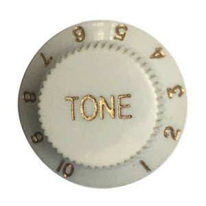 Knob De Tonalidade Branco Para Guitarra/Violão Knob De Tonalidade Branco Para Guitarra/Violão