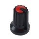 Knob Vermelho Para Eixo Estriado KA481 Knob Vermelho Para Eixo Estriado KA481