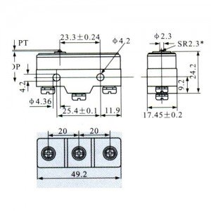 Chave Micro Switch KW15G-B