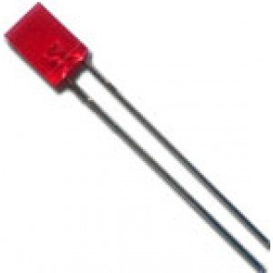 Led Retangular Vermelho Difuso 2x5x7mm Led Retangular Vermelho Difuso 2x5x7mm