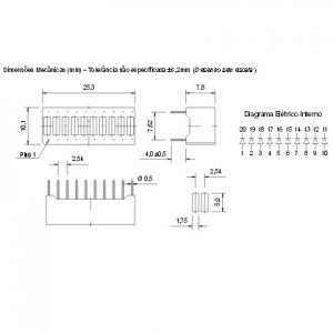 Barra De Led Vermelho Modelo: B210SR - Tipo Barra Grafica Barra De Led Vermelho Modelo: B210SR - Tipo Barra Grafica
