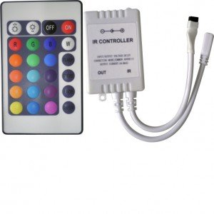 Controlador Infravermelho De Fita De Led BSX7-RGB-24P Controlador Infravermelho De Fita De Led BSX7-RGB-24P