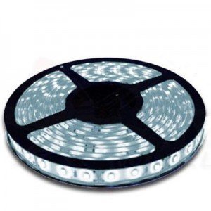Rolo Com 5m De Fita De Led SMD 5050 A Prova D'agua Branco Frio IP65