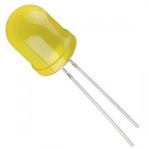 Led Amarelo Difuso 10mm Led Amarelo Difuso 10mm