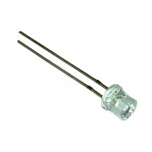 Led Topo Plano Transparente 5mm Branco