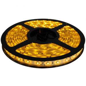 Rolo Com 5m De Fita De Led SMD 5050 A Prova D'agua Amarela IP65
