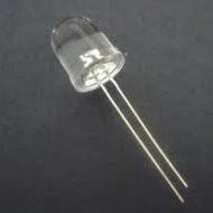 Led 10mm Transparente  Acende Azul 18.000 MCD Alto Brilho
