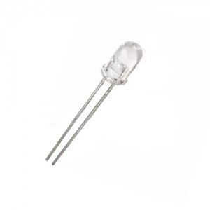 Led 5mm Transparente Acende Vermelho 1.000 MCD Led 5mm Transparente Acende Vermelho 1.000 MCD