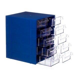 Gaveteiro CG510 Azul  Sem Divisórias